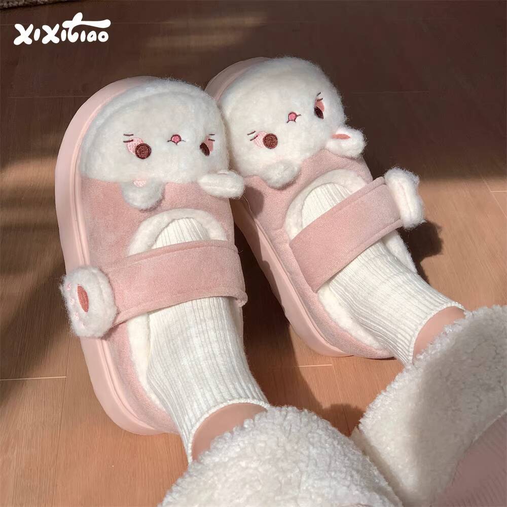 Women'S Shoes For Fall - شباشب منزلية شتوية ناعمة لطيفة على