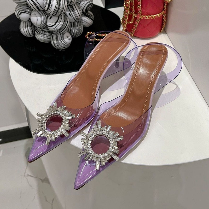 Clear Strap Heel - أشار تو واضح بولي كلوريد الفينيل