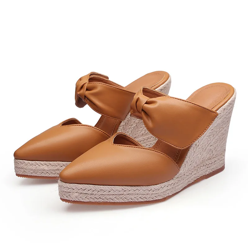 Espadrille Wedge Shoes - المرأة صنادل عالية الكعب إسبادريل إسفين