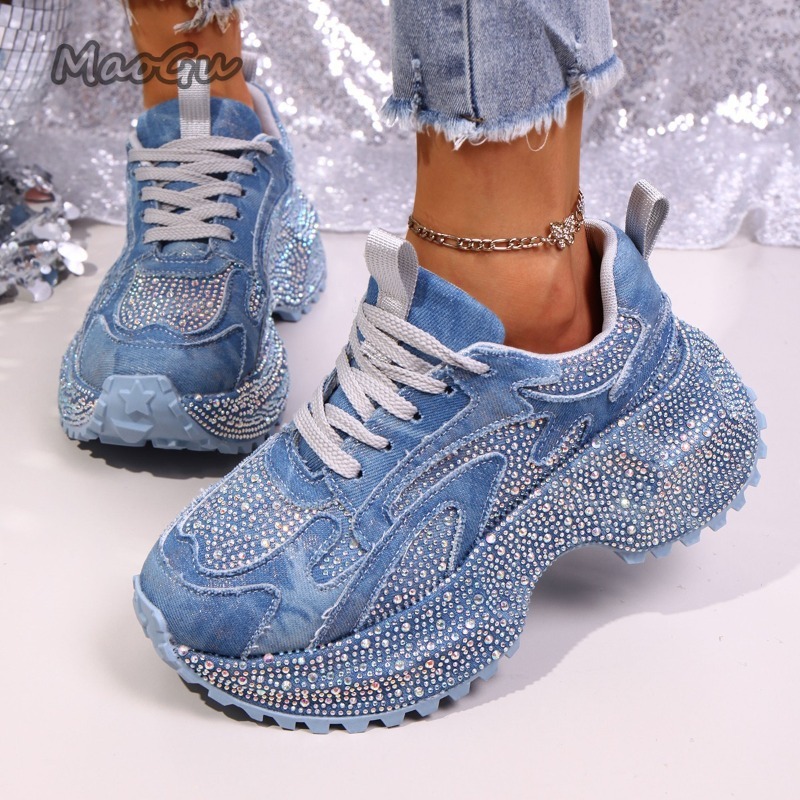 Women Shoes Store - موضة حجر الراين المرأة أحذية رياضية