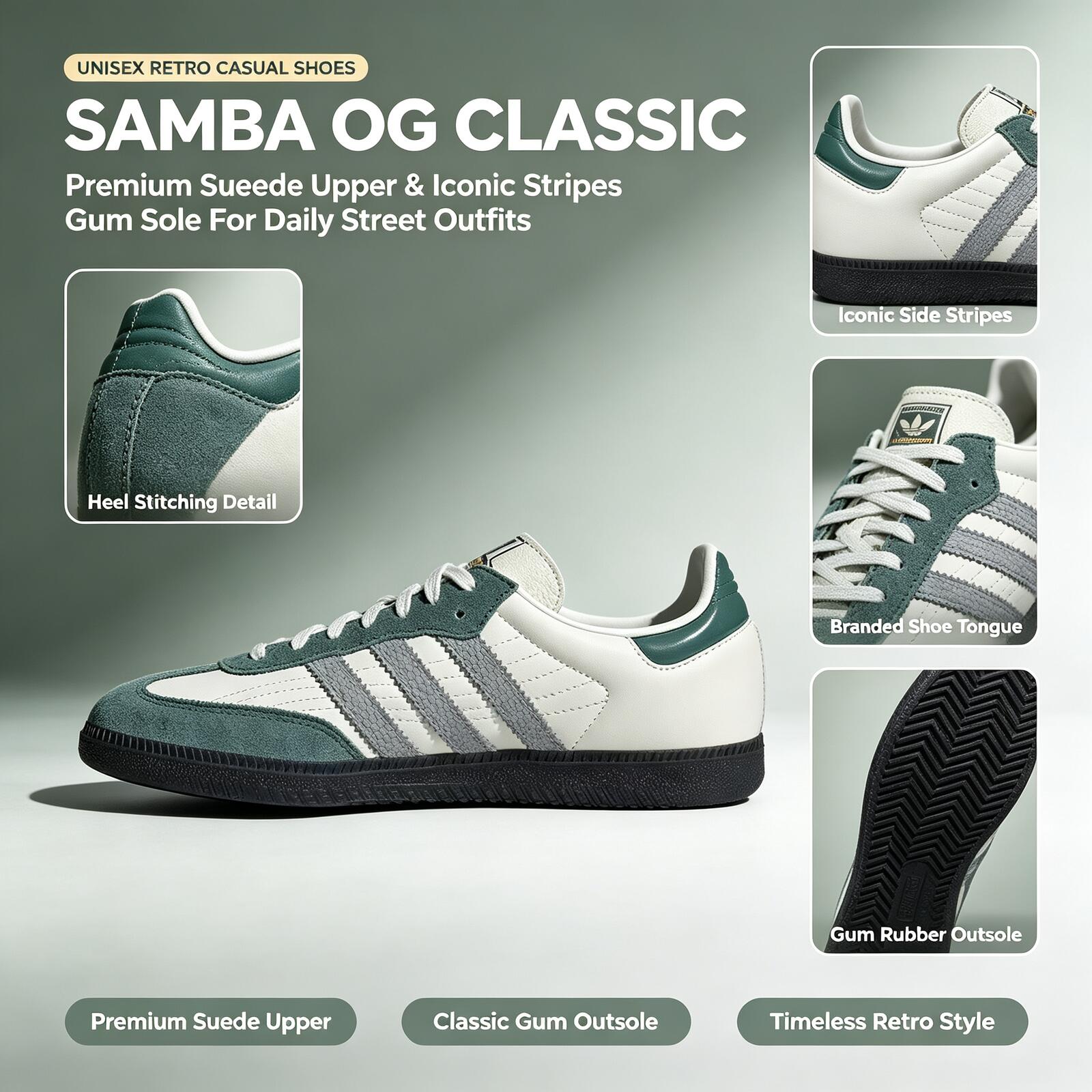 Adidas Shoes Samba - حذاء سامبا الأصلي من أديداس JP9222