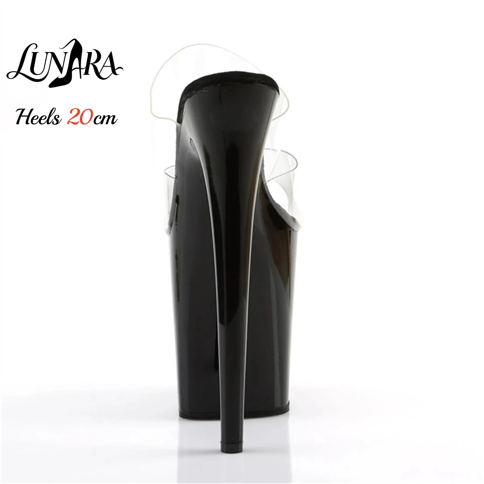 صنادل بكعب عالٍ للغاية 20 سم م - مراجعة Clear Strap Heel وسعره