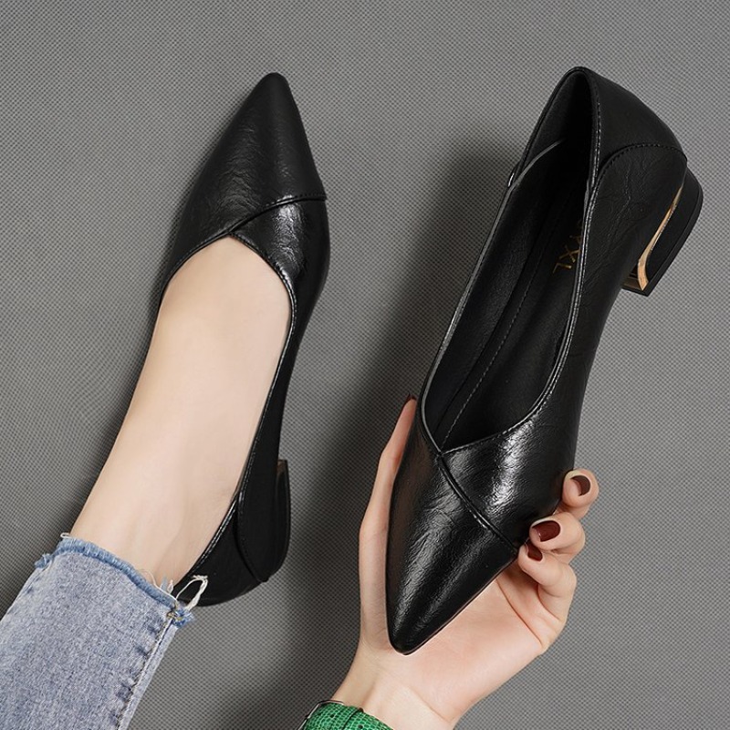 أحذية نسائية جلدية جديدة لربيع - مراجعة Shoes Women Pumps وسعره