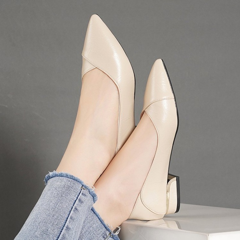 أحذية نسائية جلدية جديدة لربيع - مراجعة Shoes Women Pumps وسعره