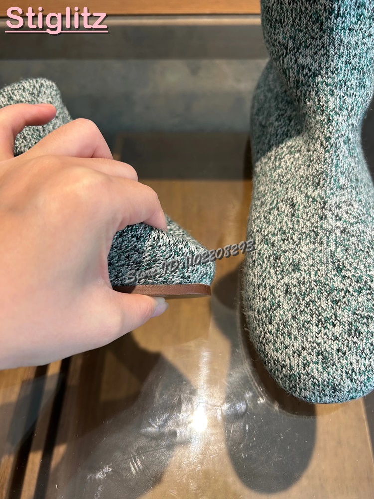 محبوك جولة تو شقة تمتد الأحذية - مراجعة Sock Boot Women وسعره