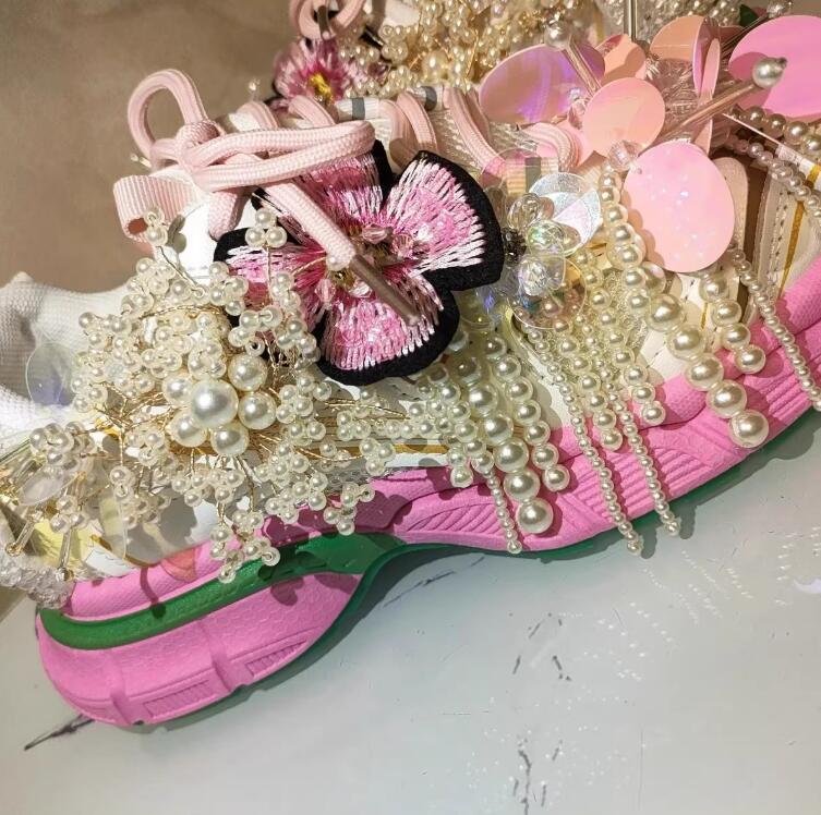 الأميرة نمط اللؤلؤ المحدبة شرا - مراجعة Women Shoes Store وسعره