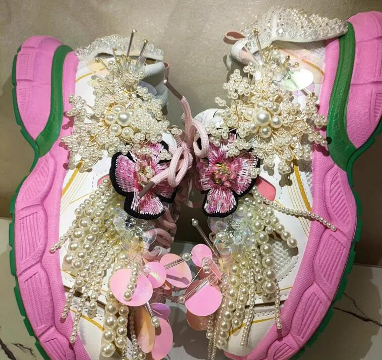 الأميرة نمط اللؤلؤ المحدبة شرا - مراجعة Women Shoes Store وسعره