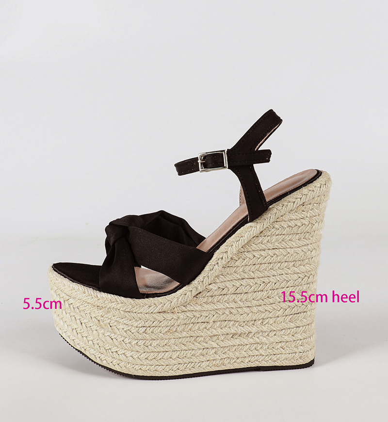 حذاء LIHUAMAO بكعب 15.5 سم للن - مراجعة Espadrille Wedge Shoes وسعره