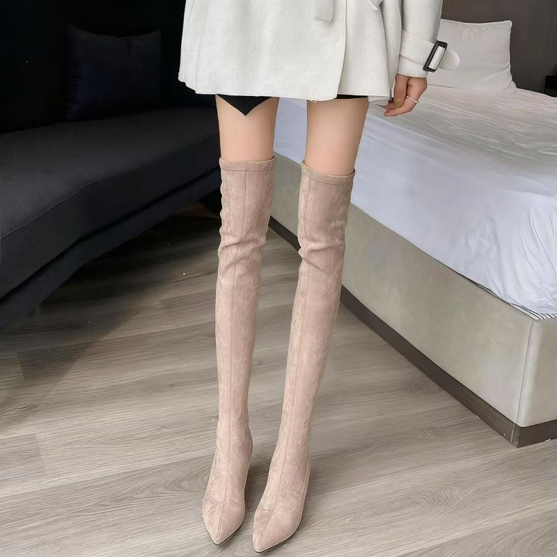 أحذية نسائية مثيرة بمقدمة مدبب - مراجعة Sock Boot Women وسعره