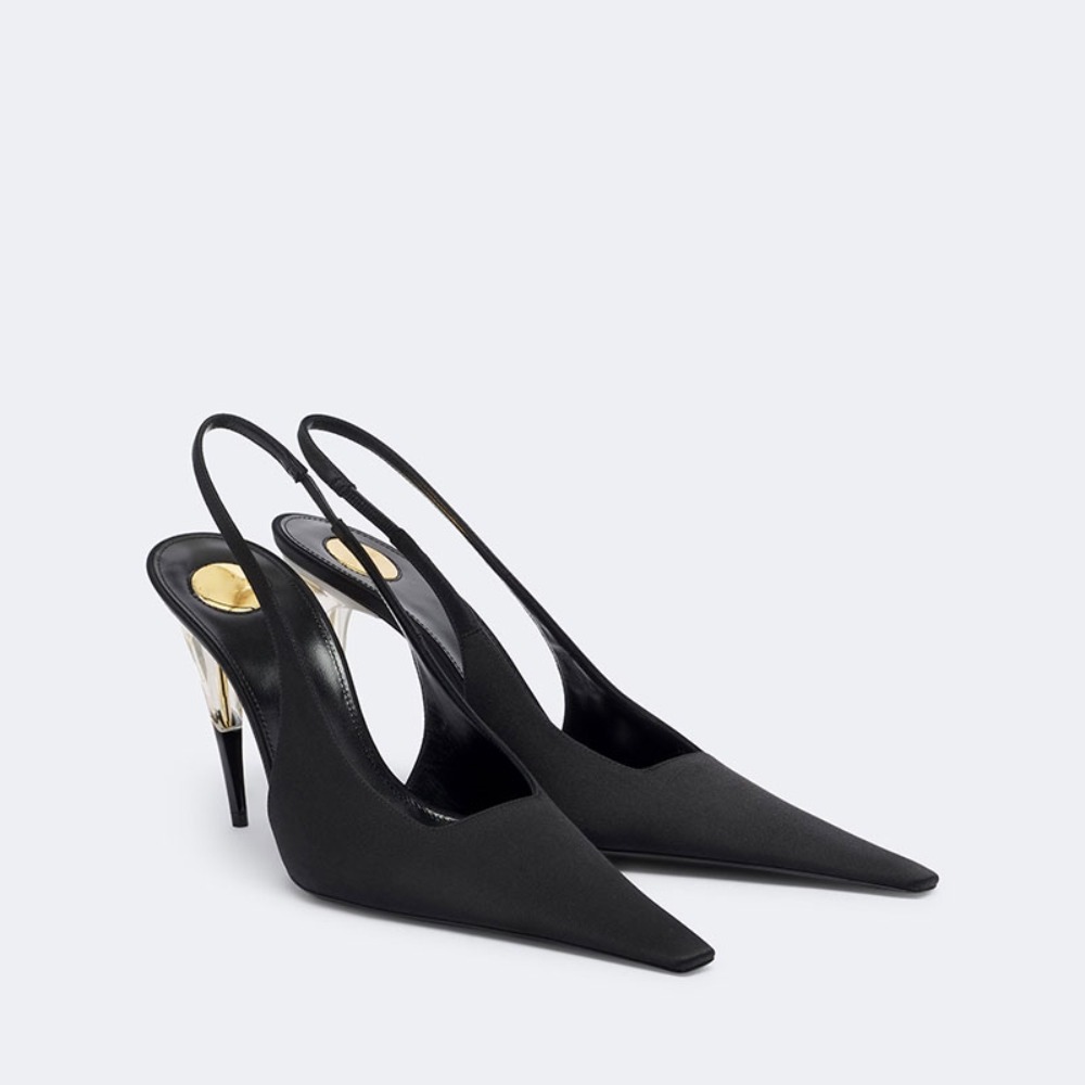 أحذية نسائية بكعب عالٍ مدبب من - مراجعة Clear Strap Heel وسعره