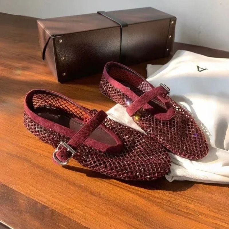 صنادل باوتو نسائية مرصعة بالأح - مراجعة Women Shoes Sandals وسعره