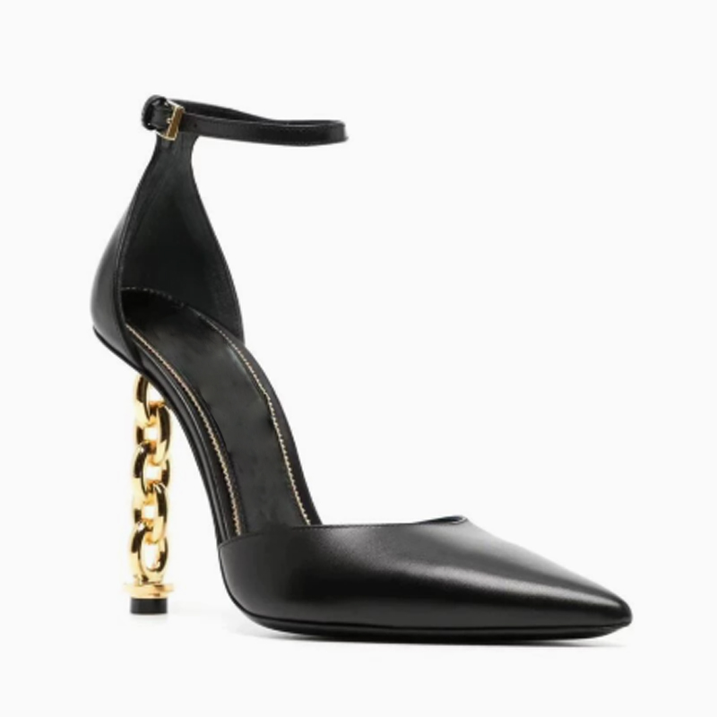 مثير الذهب سلسلة كعب أشار تو ا - مراجعة Gold Chain Sandal وسعره