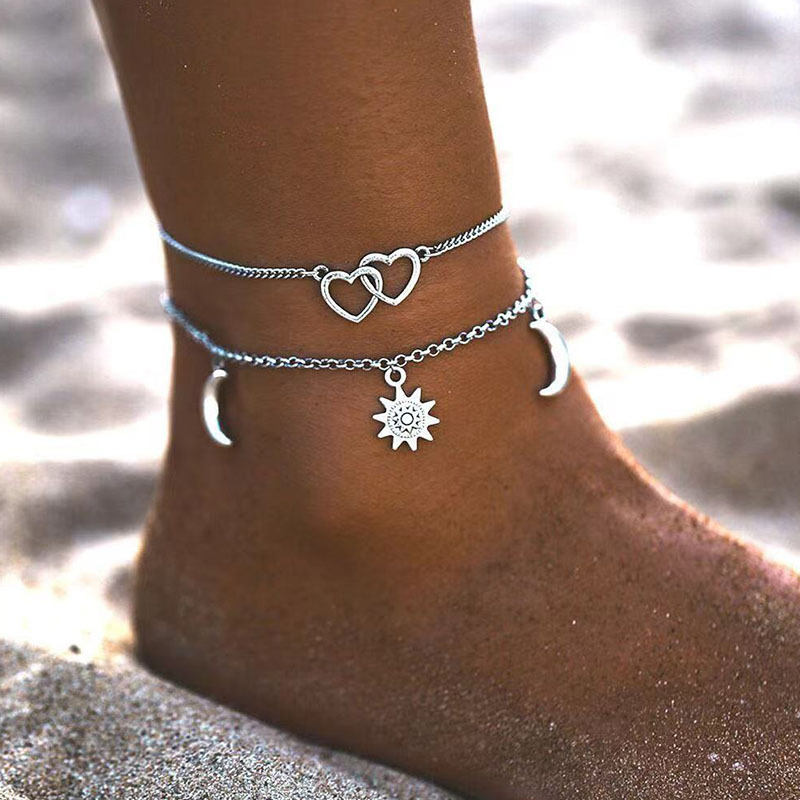 2025 طبقتين سلسلة على شكل قلب  - مراجعة Gold Chain Sandal وسعره